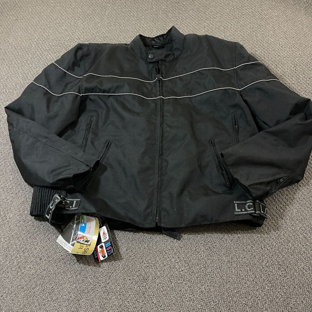 Tennessee Genuine Leather Mens Size 3XL XXXL Zip Out Liner Reflective Black